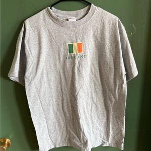 Vintage Gray Ireland Flag T-Shirt